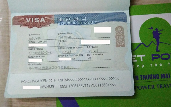 Chúc mừng visa Hàn Quốc